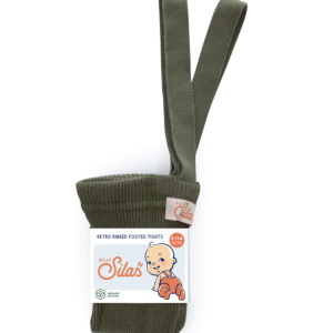 Collant coton avec pieds – olive
